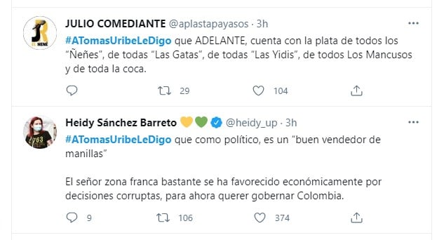  - Palo a Tomás Uribe por su entrevista en la W Radio