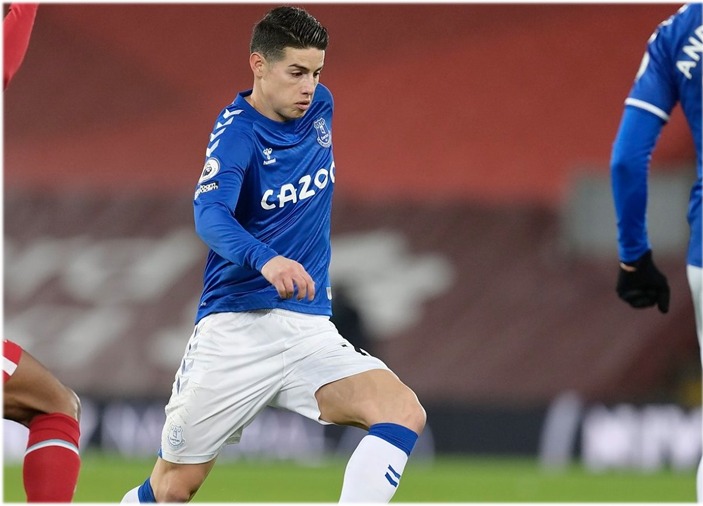 ¿James le hace daño al Everton?