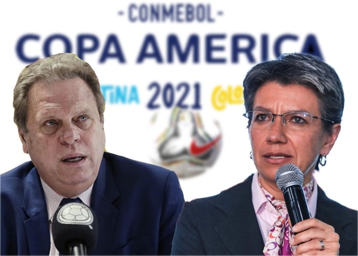 Claudia López y Ramón Jesurum: el pulso por la Copa América