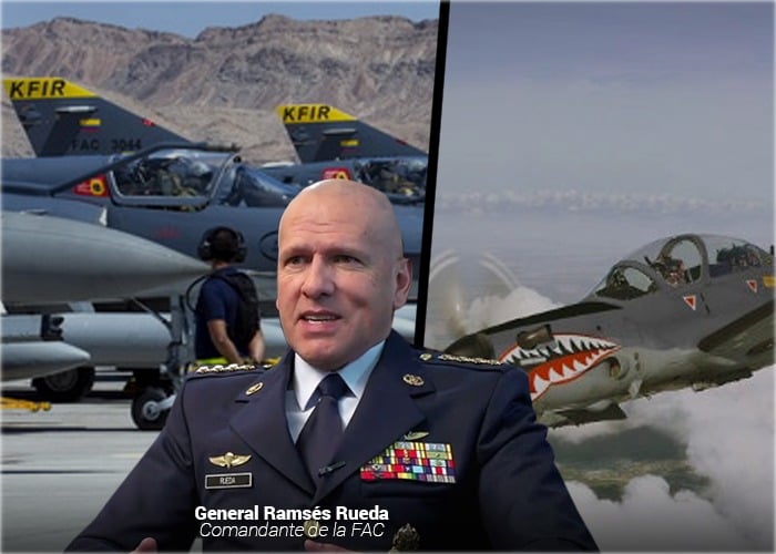 Los aviones de guerra con los que cuenta la Fuerza Aérea colombiana