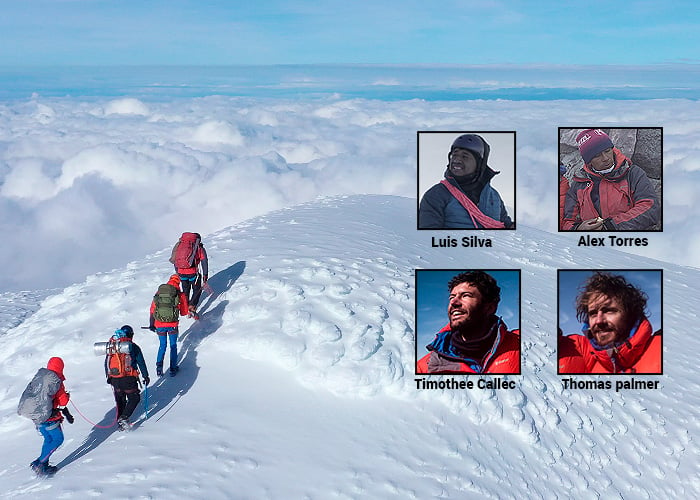 Contra el miedo y la nieve: cuatro montañistas coronan el Nevado del Huila