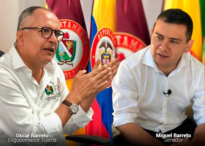 Duelo entre los primos Barreto por el control político del Tolima
