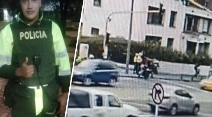  - VIDEO: Momento exacto en el que venezolano mata a policía en la carrera 7ma en Bogotá