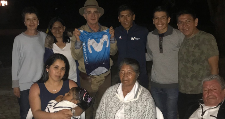 Foto de Nairo Quintana junto a Álvaro Uribe - El "uribismo" de Nairo Quintana: pide a los colombianos no salir a marchar