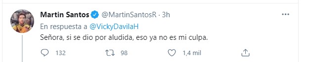 Vicky Dávila acaba con un trino a Martin Santos - -- Las2orillas - Vicky Dávila acaba con un trino a Martin Santos