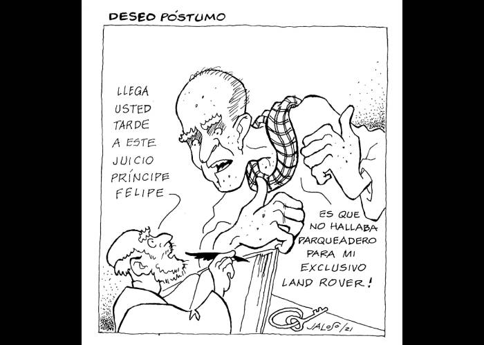 Caricatura: Deseo póstumo