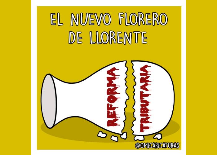 Caricatura: El nuevo florero de Llorente