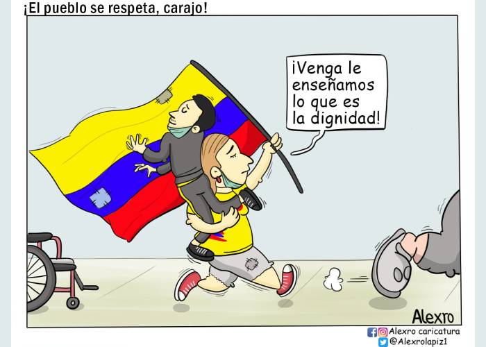 Caricatura: ¡El pueblo se respeta, carajo!