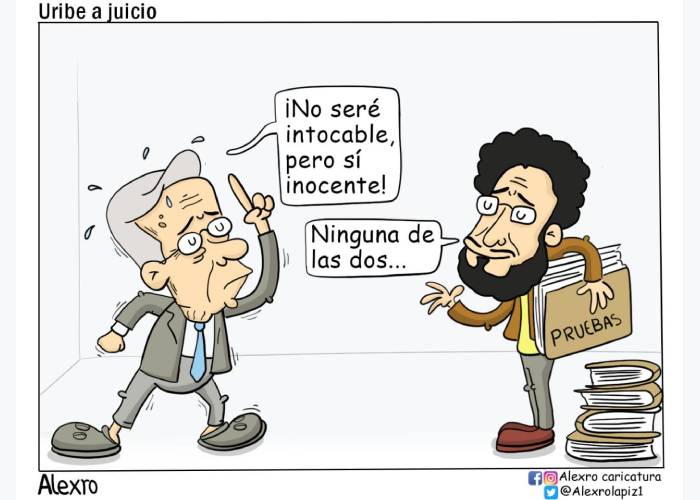Caricatura: Uribe a juicio