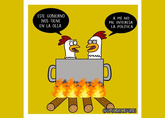 Caricatura: En la olla