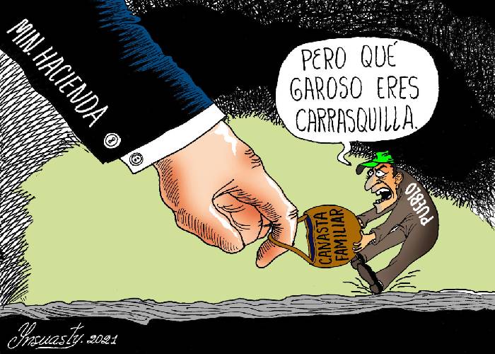 Caricatura: Forcejeo