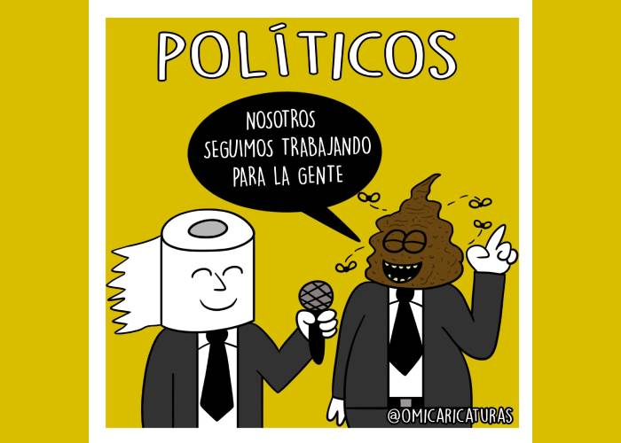 Caricatura: Los políticos y sus mentiras