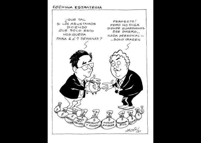 Caricatura: Cochina estretagia