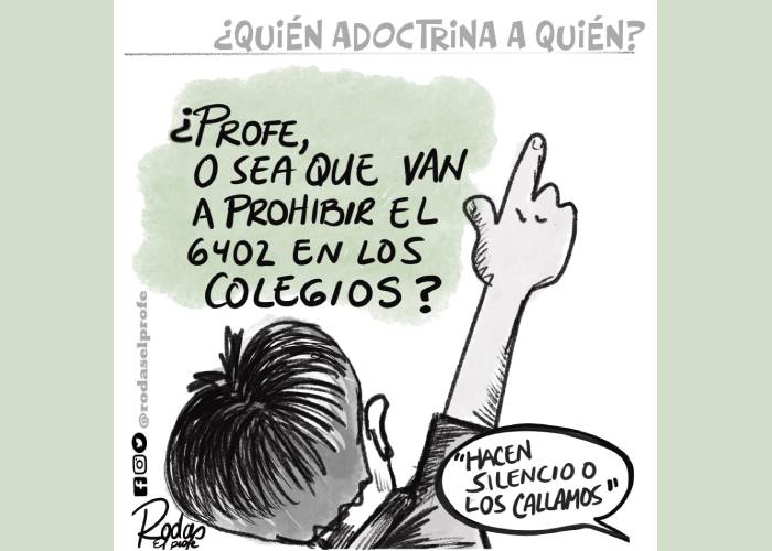Caricatura: ¿Quién adoctrina a quién?