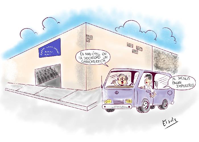 Caricatura: Al menos los caricaturistas pagan impuestos...