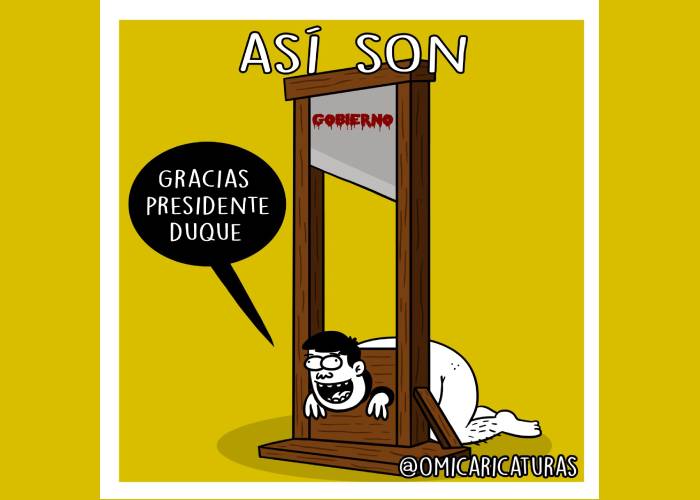 Caricatura: ¡Gracias, presidente Duque!