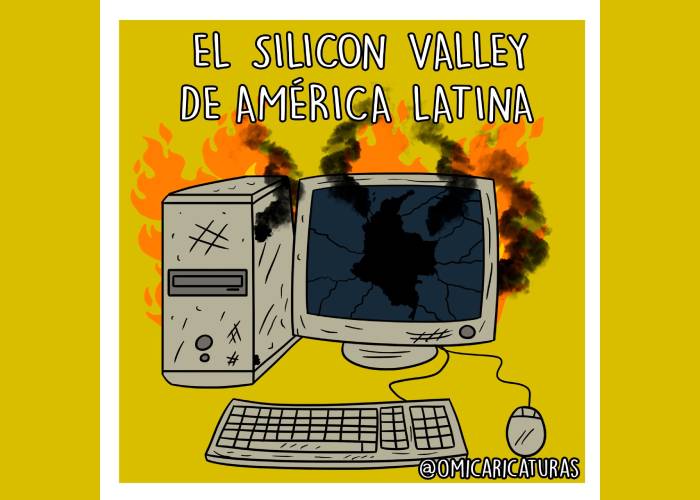 Caricatura: El Silicon Valley de América Latina...