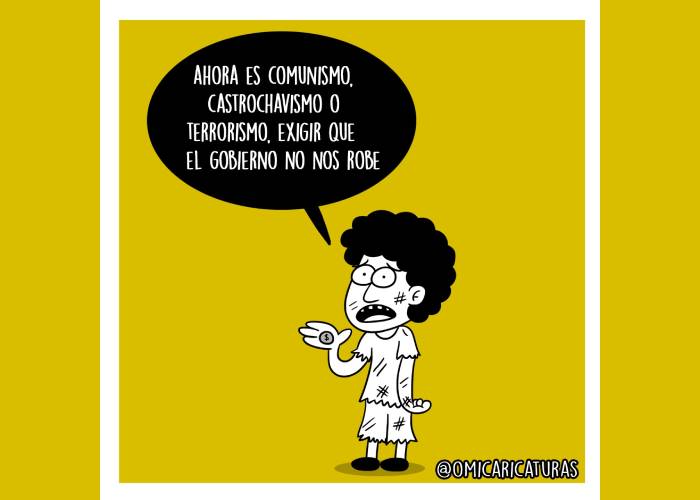 Caricatura: ¡Ahora todo es comunismo!
