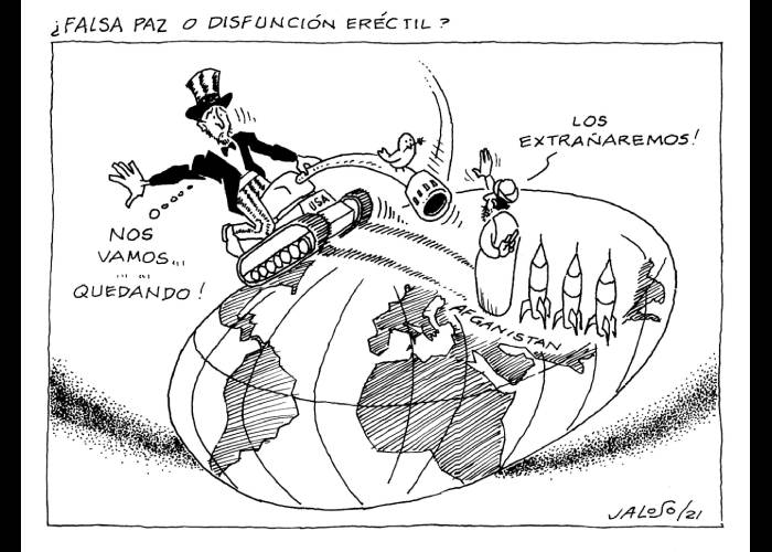 Caricatura: ¿Falsa paz o disfunción erectil?