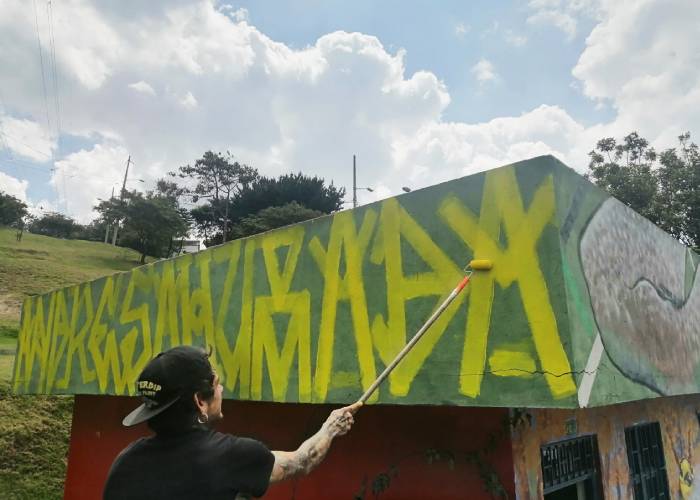 Con arte y deporte los jóvenes reclaman justicia en el sur de Bogotá