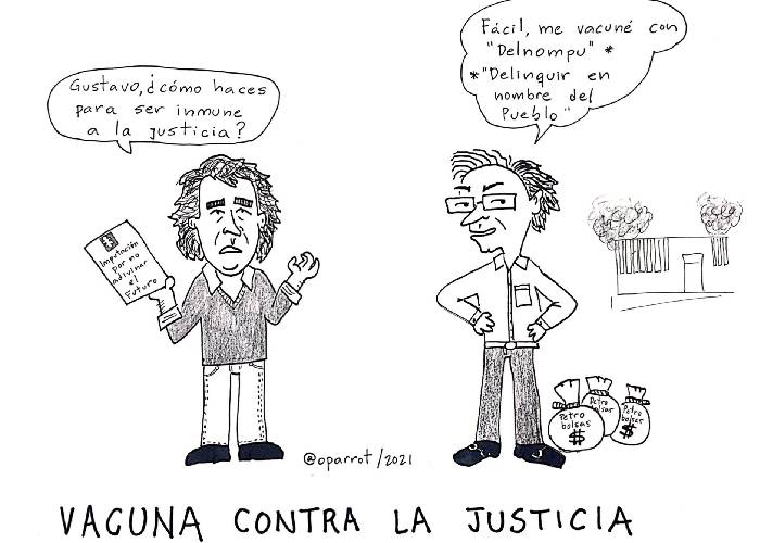 Caricatura: Vacuna contra la justicia