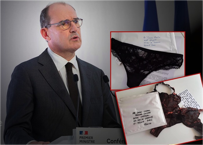 Creativa protesta: envían bragas al primer ministro francés