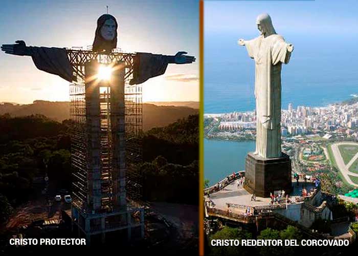 Brasileños compiten por superar su Cristo Redentor de Río de Janeiro