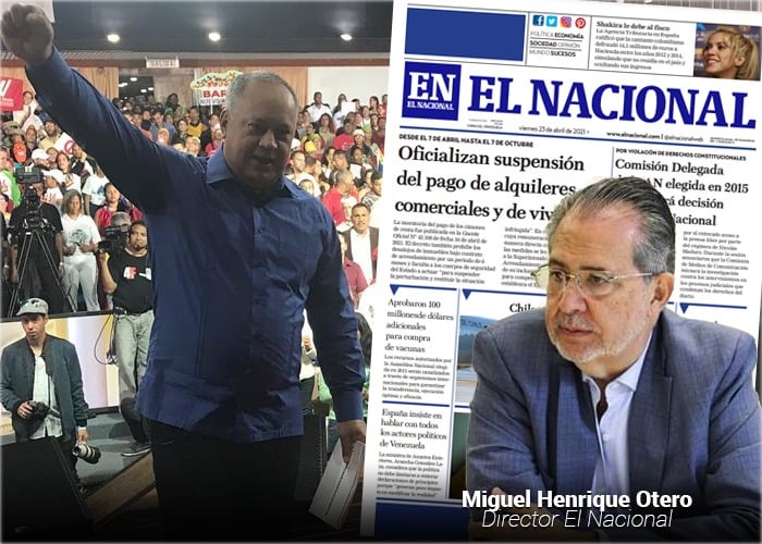 Diosdado Cabello vs ‘El Nacional’ de Venezuela: una pelea de 13 millones de dólares