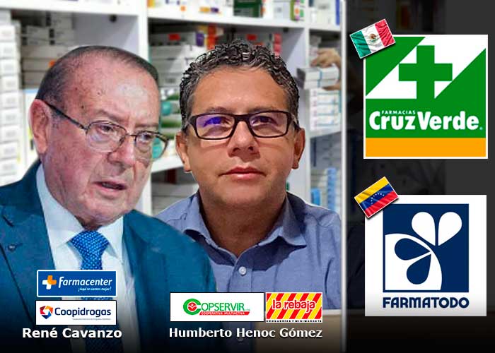 Las farmacias que mandan en Colombia: Coopidrogas y Copservir vs. Cruz Verde y Farmatodo