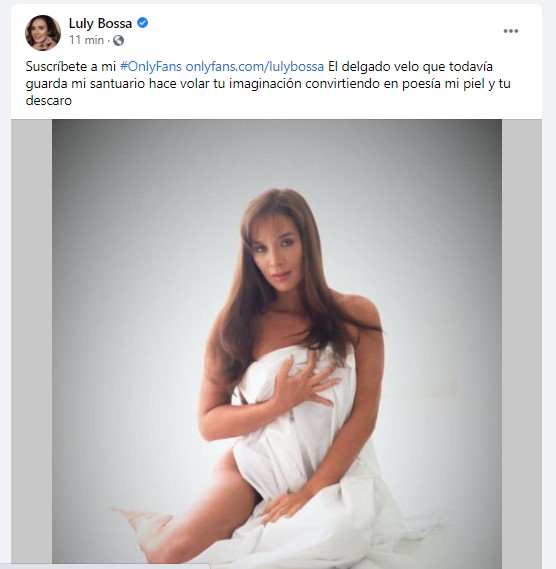  - Luly Bossa, otra veterana que se anima a debutar en OnlyFans