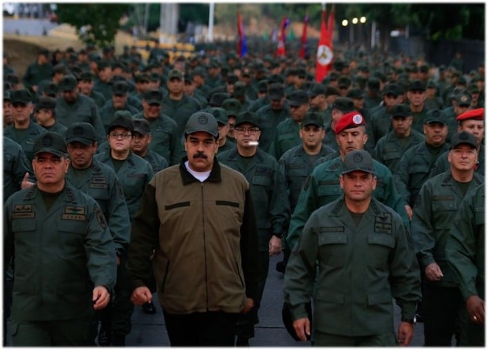 Venezuela enviará mil milicianos a zona fronteriza con Colombia