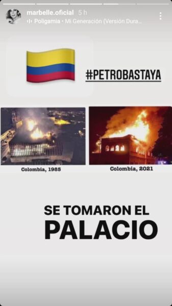  - El infinito odio de Marbelle a Petro: lo culpa del atentado en Tuluá