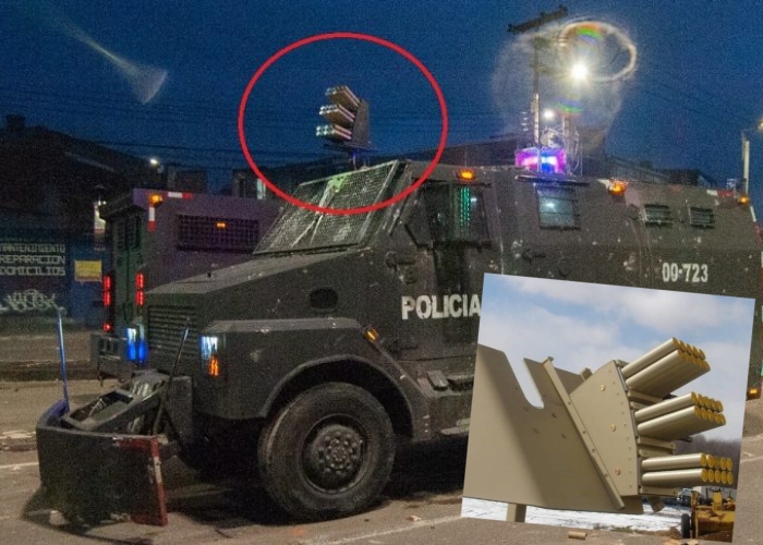 Venom: la temible arma del ESMAD que golpea a los manifestantes