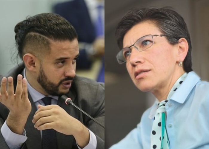 Fuego amigo de Inti Asprilla a Claudia López en Twitter