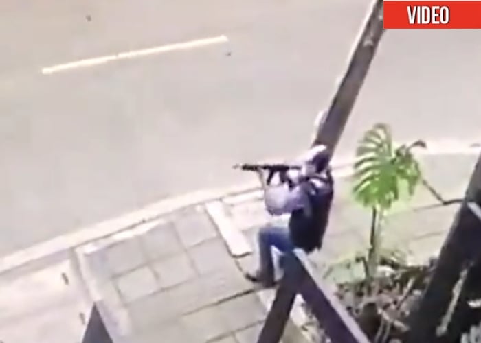 VIDEO: Con metralletas civiles disparan en Cali