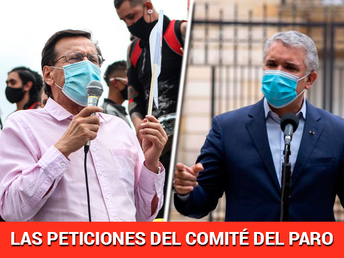 Los 19 puntos que le pide el Comité del Paro a Duque