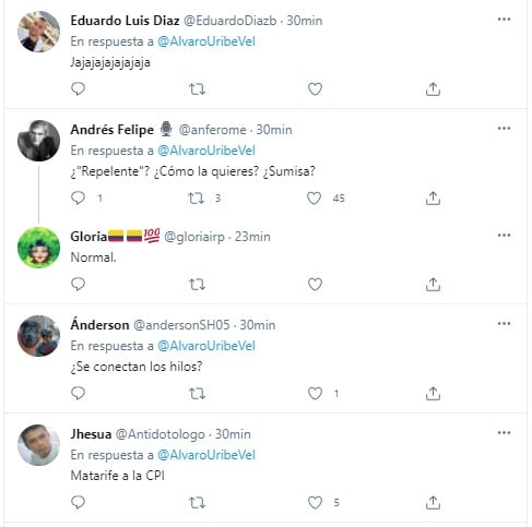  - Críticas a Uribe por decir que Claudia López es "muy repelente" con él