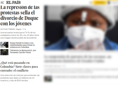  - En la única parte del mundo donde no se habla de brutalidad policial es en la Casa de Nariño