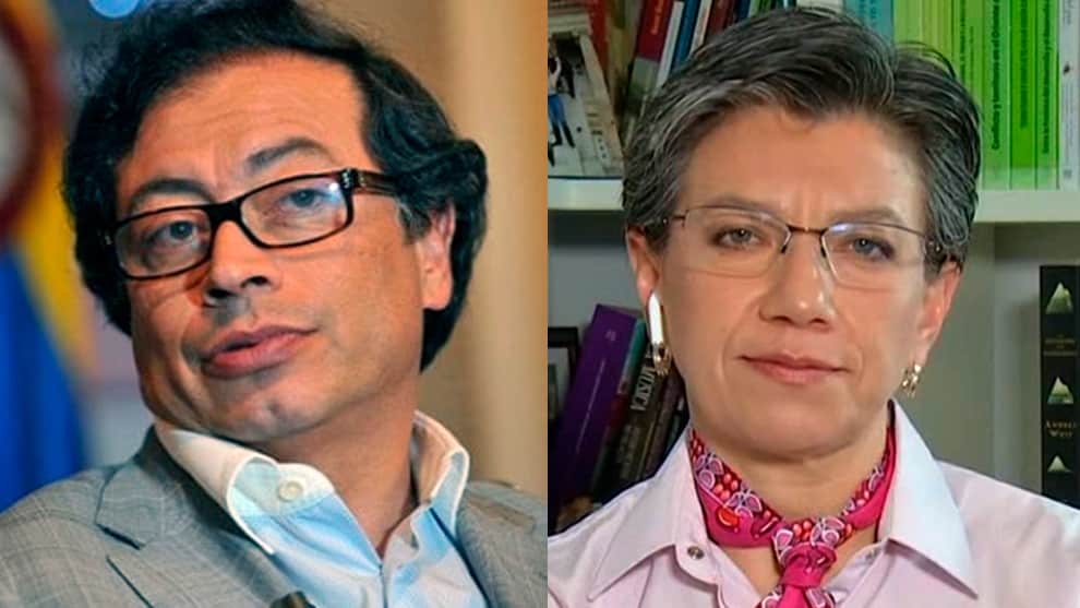 Petro responde a los ataques de Claudia López
