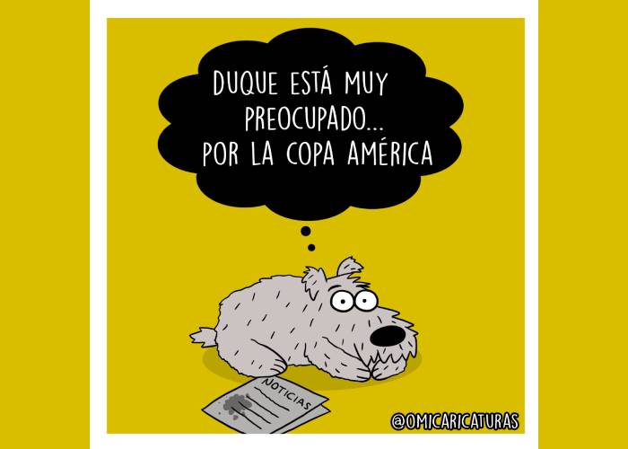 Caricatura: Duque y su preciada Copa América