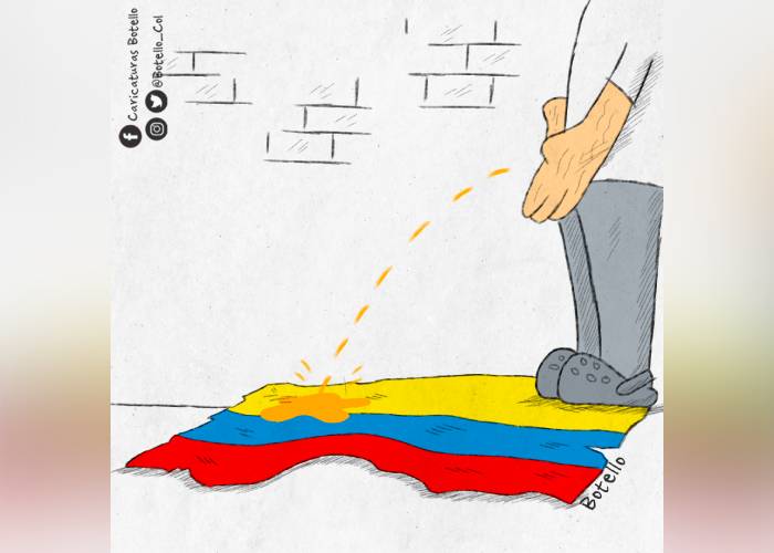 Caricatura: ¡Nos están meando literalmente!