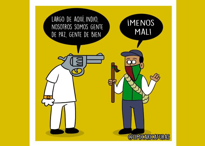 Caricatura: Ataque a la minga indígena en Cali