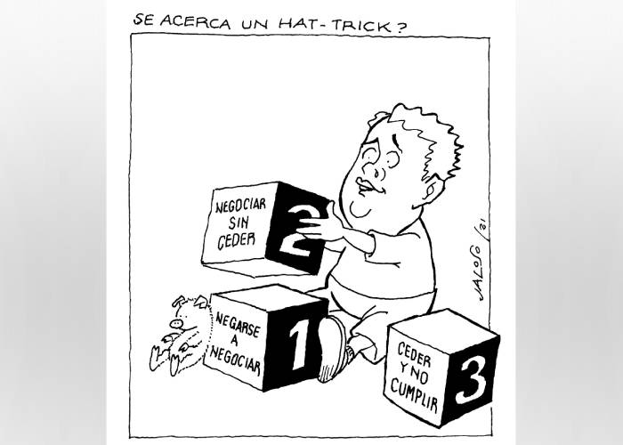 Caricatura: ¿Se acerca un hat-trick presidencial?