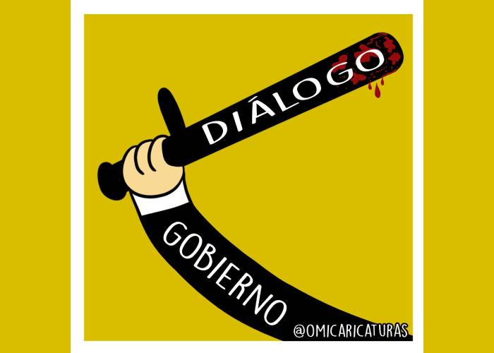 Caricatura: El diálogo del gobierno
