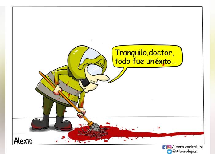 Caricatura: Nos están matando