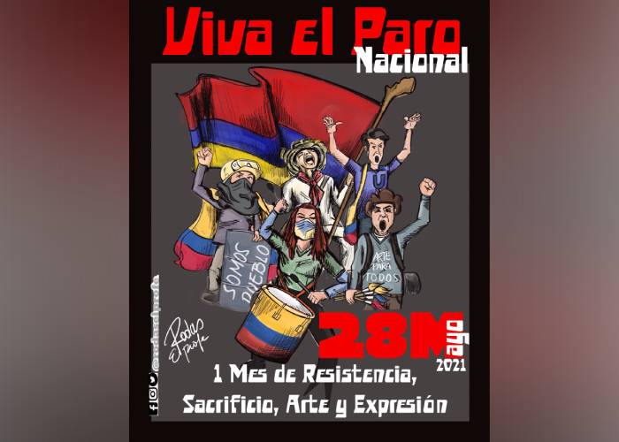 Caricatura: Primer mes de paro