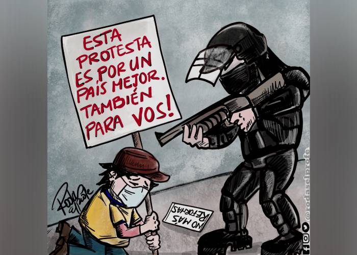 Caricatura: Entre colombianos no debemos enfrentarnos