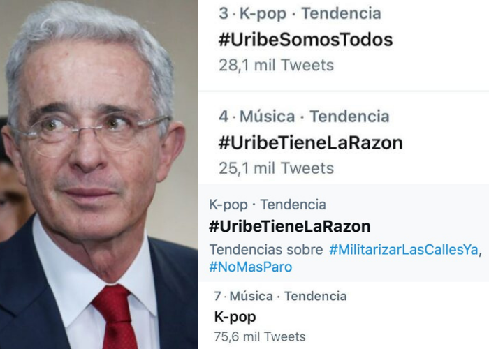 Los fanáticos del K-Pop sabotean al uribismo