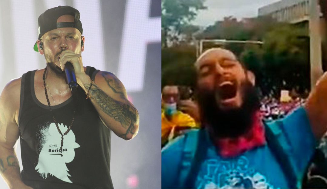 VIDEO: Residente se rompe ante la familia de Lucas Villa