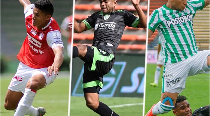 Foto dividida en 3 de Santa Fe, Nacional y La Equidad - El paro nacional se lleva a los equipos colombianos a jugar en Paraguay